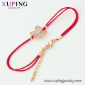 75647 Xuping jewelry small lucky Butterfly with Red rope chain with Synthetic CZ